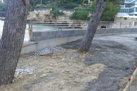 El GOB denuncia la represa de les obres de la caleta de Portals