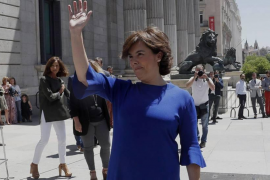 Sáenz de Santamaría: «Les Balears tenen una idea d'Espanya que ajuda molt a construir»