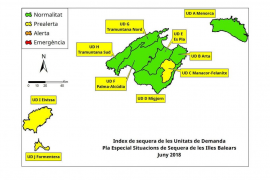 Les reserves hídriques continuen per sobre del 50 % a les Illes, excepte a Formentera