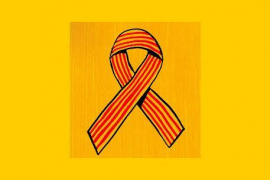 Imatge de la campanya d'Enllaçats per la Llengua. 