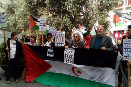 Una trentena de persones ha participat a la concentració. 
