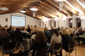 Maria Ramon, exposà a la ciutadania congregada les principals actuacions dutes a terme durant el darrer any. 