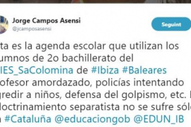 La UOB dóna suport als docents de l'IES Sa Colomina davant els atacs de l'extrema dreta