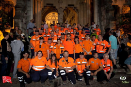 Voluntaris que van participar en el darrer Firó. Anuncien que ho deixaran de fer.