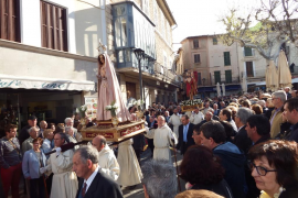 La processó de l'Encontre culmina la Setmana Santa