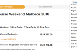 Una prova que es fa a Alcúdia ofereix 31 opcions lingüístiques per inscriure's, però no el català