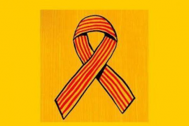 Imatge de la campanya d'Enllaçats per la Llengua