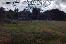 El temporal ha afectat les estructures elèctriques de Menorca.