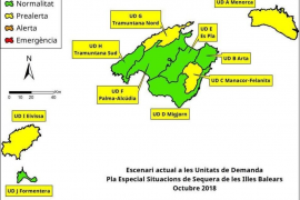 Les reserves hídriques de les Balears es mantenen al 56 % tot i les precipitacions registrades