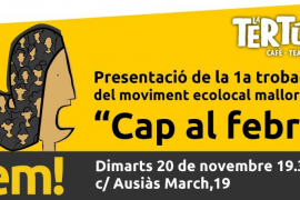 El Moviment Ecolocal Mallorquí fa la primera presentació de la trobada aquest dimarts