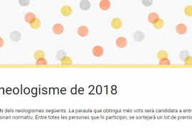 Ja es pot escollir el neologisme de l’any 2018