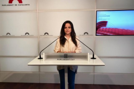 La diputada de la CUP, Maria Sirvent, ha estat ferida per un projectil de foam