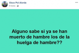 El candidat de Vox a Inca demana si «ja s'han mort» els presos polítics en vaga de fam