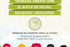 L'equip de govern de Palma durà a terme una audiència pública amb la ciutadania el 9 de gener