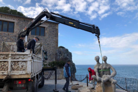 Joan Bennàssar tanca l'exposició a l'aire lliure retira la seva obra dels espais públics