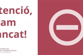 Tallada la carretera de Caimari per un despreniment