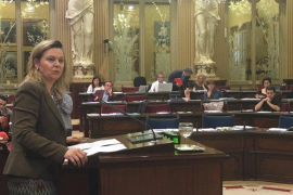 La diputada del PP Maria Salom defensava la PNL proposada pel seu partit.