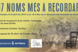 El Mur de la Memòria de Palma incorpora aquest dissabte 17 nous noms de represaliats