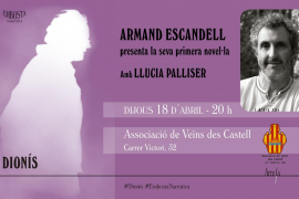 Armand Escandell, guanyador del Premi de Poesia Illa de Menorca 2018, debuta en narrativa