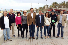 Hila i Barceló durant la seva visita a la Platja de Palma.