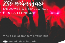 Els Joves de Mallorca per la Llengua fan 25 anys i cerquen voluntaris per a celebrar-ho