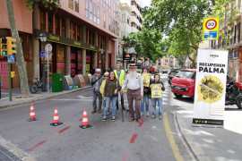 La Crida per Palma fa una acció simbòlica per la peatonalització del centre