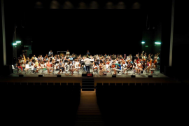Imatge d'un concert durant el campus 'Petita Simfònica' de l'Orquestra Simfònica de les Balears.