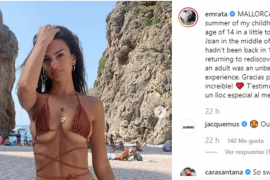 Emily Ratajkowski escriu en català: «T’estimo Mallorca, tens un lloc especial al meu cor»