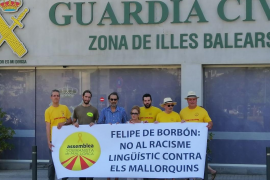 L'ASM exigeix que s'acabi amb el «racisme lingüístic contra els mallorquins» i la Guardia Civil els identifica