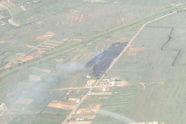 Controlat un incendi forestal a sa Pobla que ha afectat prop de 2 hectàrees