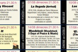 Anuncien pel·lícules en català i les acaben posant en castellà en el cinema a la fresca de Palma