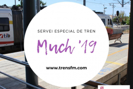 Disposen serveis especials de tren per la celebració del Much a Sineu
