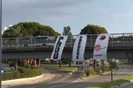 Acció contra l'arribada massiva de creuers al port de Palma