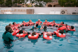 Imatge d'uns dels cursos de PalmaActiva a l'escola nàutica.