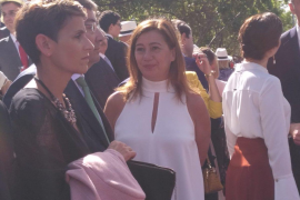 Armengol durant els actes de celebració de 'la Hispanidad' a Madrid.