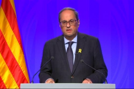 Quim Torra atribueix els actes violents a «infiltrats i provocadors»