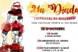 Els Castellers de Mallorca celebren la seva XXI Diada