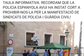 La policia espanyola permet la paradeta de Vox i prohibeix la de l'ASM