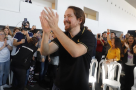 Iglesias aprofita la visita a Palma per posar d'exemple el Govern de coalició a les Balears