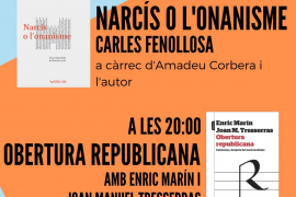 Enric Marín, Joan Manuel Tresserras i Carles Fenollosa, aquest divendres a Can Alcover