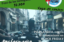 Organitzen una acció aquest divendres a Palma per a protestar contra el consumisme del 'Black Friday'