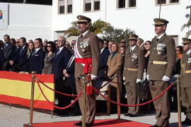 Imatge de l'acte militar celebrat aquest diumenge a Palma.