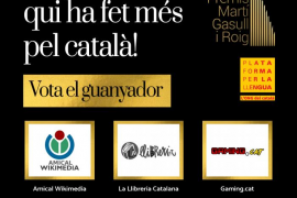 La Llibreria Catalana de Perpinyà, Amical Wikimedia i Gaming.cat, els tres finalistes dels VII Premis Martí Gasull