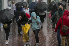 La borrasca Glòria deixarà forts vents i pluges a les Balears.