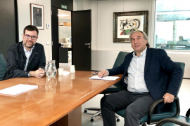 Noguera i March es reuneixen per parlar de política lingüística entre altres qüestions