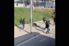 [VÍDEO] Brega entre ultres del Mallorca i l'Espanyol