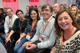 Armengol i la resta de la delegació balear al Comitè Federal del PSOE.