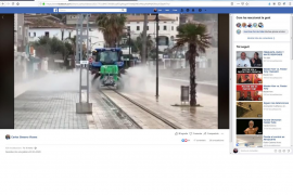 L'Ajuntament destinfecta carrers amb ajuda dels agricultors