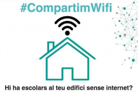 Crida a obrir el wifi particular per ajudar els escolars que no en tenen