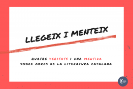 L'AELC posa en marxa 'Llegeix i menteix', un joc per a detectar mentides sobre literatura